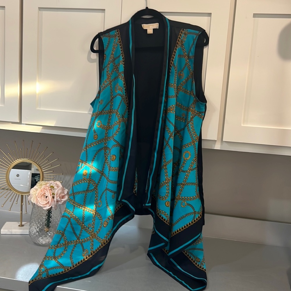 Sleeveless lightweight Michael Kors kimono